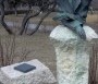 A Kosztolányi szobor a Kosztolányi Dezső téren (fotó: Csanády)
