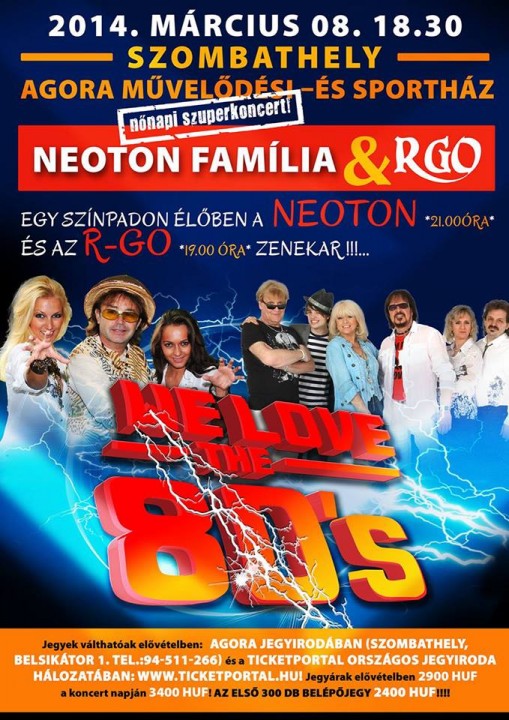 Neoton és R-GO Nőnapi koncert Szombathely 2014  - NEOTON & R-GO Nőnapi Szuperkoncert
