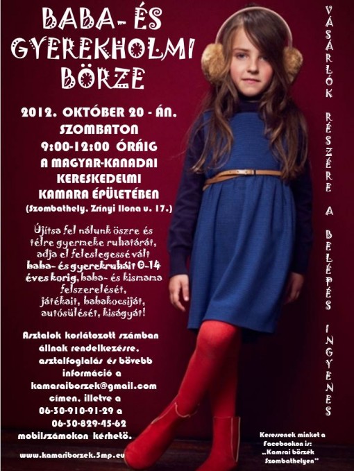   - Baba- és gyerekholmi börze