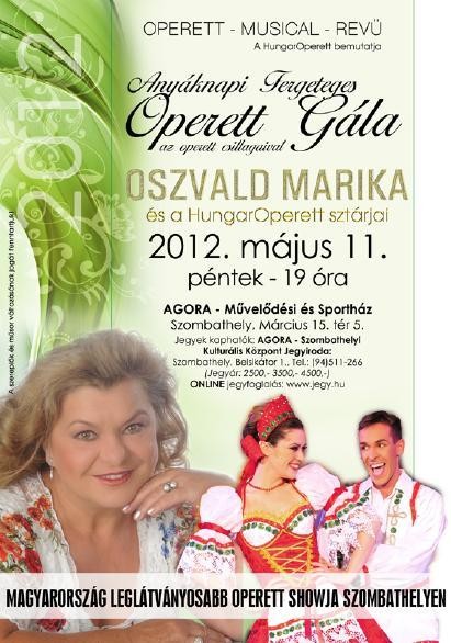 Oszvald Marika - Operett Gála 2012  - Anyák napi Operett Gála