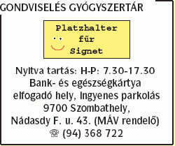   - Gondviselés Gyógyszertár